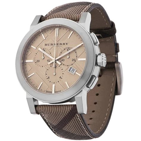 burberry bu9361|Burberry Men's The City Smoke Check Chronograph .